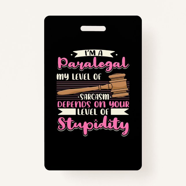 Ich bin ein Paralegal Ausweis (Vorderseite)