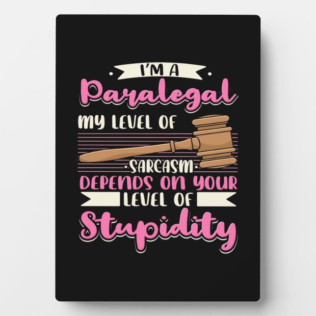 Ich bin ein Paralegal Fotoplatte (Vorderseite)