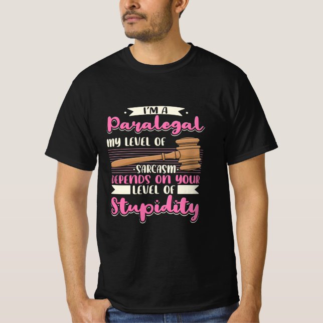 Ich bin ein Paralegal T-Shirt (Vorderseite)