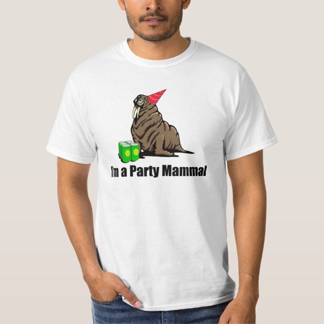 Ich bin ein Party-Säugetier T-Shirt (Vorderseite)