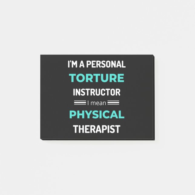 Ich bin ein Personal Torture Instructor, ich Gemei Post-it Klebezettel (Vorderseite)