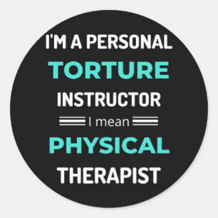 Ich bin ein Personal Torture Instructor, ich Gemei Runder Aufkleber