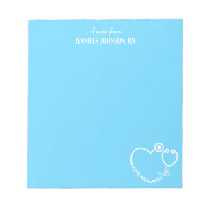 Ich bin ein Personalisierter Name Elegant des Kran Notizblock