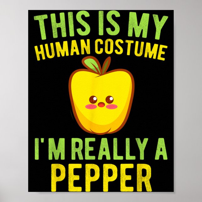 Ich bin ein Pfeffer-Kleinkind Lustiges Kawaii Hall Poster (Vorne)