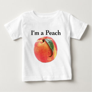 Ich bin ein Pfirsich Baby T-shirt