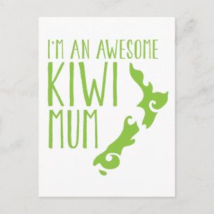Ich bin ein phantastisches KIWI MUM Neuseeland Postkarte