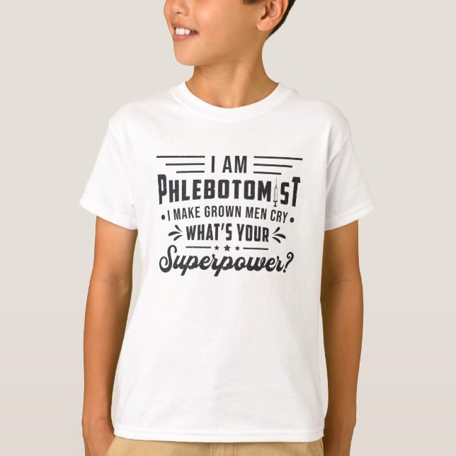 Ich bin ein phlebotomistisches Geschenk der Superm T-Shirt (Vorderseite)