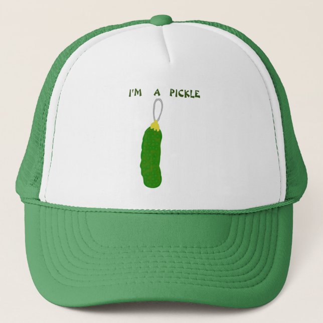 ICH BIN EIN PICKLE-TRUCKER'S CAP TRUCKERKAPPE (Vorderseite)
