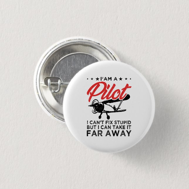 Ich bin ein Pilot, den ich nicht reparieren kann,  Button (Vorne & Hinten)