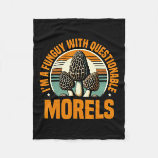 Ich bin ein Pilz mit fragwürdigen Morels-Pilzkrug Fleecedecke