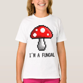 Ich bin ein pilzartiger Pixel-Pilz-T - Shirt