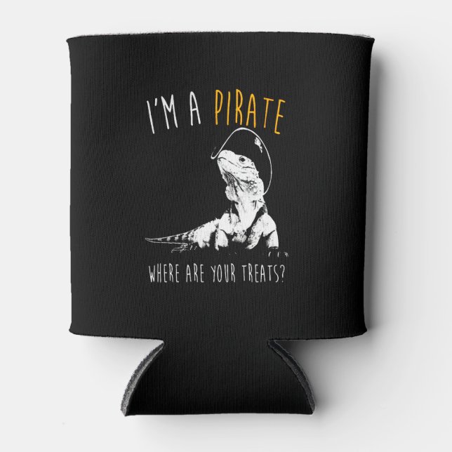Ich bin ein Pirat Iguana Dosenkühler (Vorderseite)
