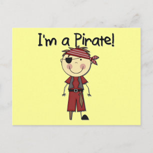 Ich bin ein Pirat - Jungen T-Shirts und Geschenke Postkarte