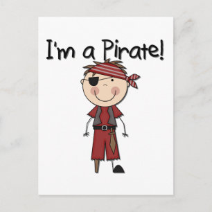 Ich bin ein Pirat - Jungen T-Shirts und Geschenke Postkarte