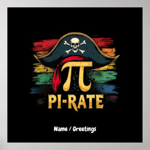 Ich bin ein Pirate-Pi-Tag Ein lustiges Mathe-Abent Poster