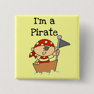 Ich bin ein Piraten-T - Shirts und Geschenke Button