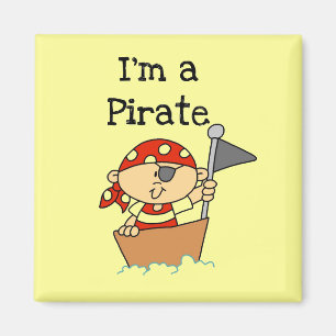 Ich bin ein Piraten-T - Shirts und Geschenke Magnet