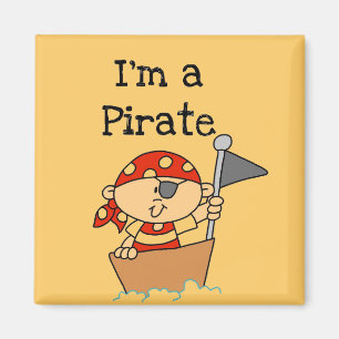 Ich bin ein Piraten-T - Shirts und Geschenke Magnet