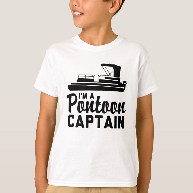 Ich bin ein Ponton-Kapitän T-Shirt (Vorderseite)