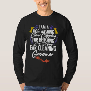 Ich bin ein professioneller Hundewasch-Tierpfleger T-Shirt