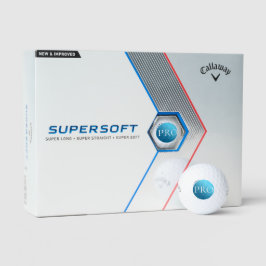 ICH BIN EIN PROFI - Benutzerdefinierter blauer Gol Golfball