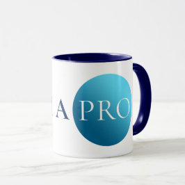 ICH BIN EIN PROFI | Fetter minimalistischer blauer Tasse