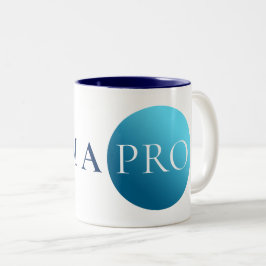 ICH BIN EIN PROFI | Fetter minimalistischer blauer Zweifarbige Tasse