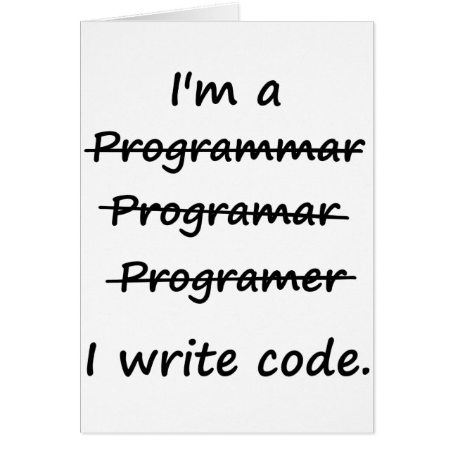 Ich bin ein Programmierer, den ich (Vorne)