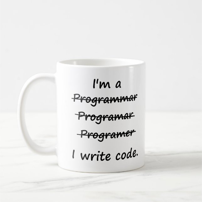 Ich bin ein Programmierer, den ich Kaffeetasse (Links)