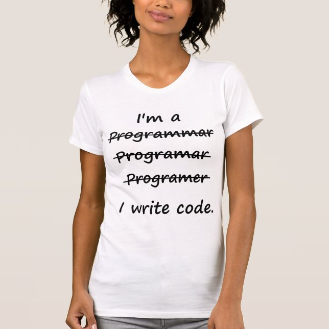 Ich bin ein Programmierer, den ich T-Shirt (Vorderseite)