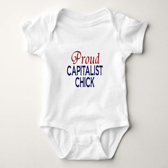 Ich bin ein PROUD CAPITALIST CHICK Baby Strampler (Vorderseite)