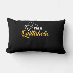 Ich bin ein Quiltaholiker   Funny Gifts Quilly Lov Lendenkissen