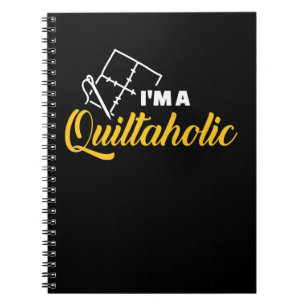 Ich bin ein Quiltaholiker   Funny Gifts Quilly Lov Notizblock