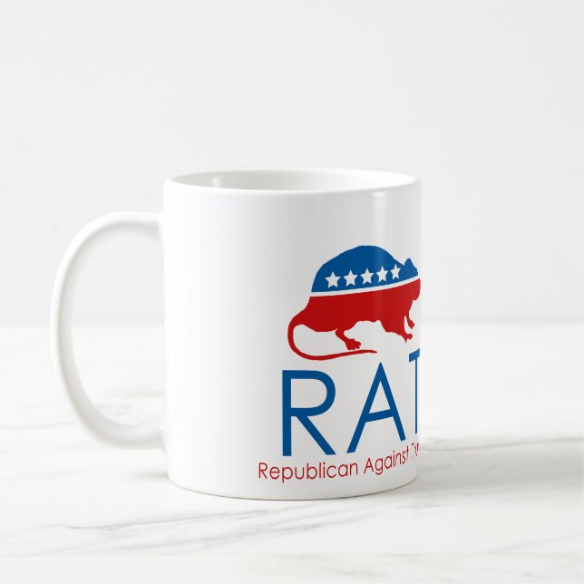 Ich bin ein R.A.T.: Republikaner gegen Trump Tasse (Links)