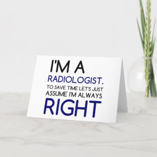 ICH BIN EIN RADIOLOGIST FEIERTAGSKARTE