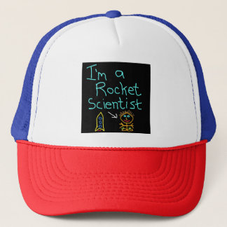 Ich bin ein Raketenwissenschaftler, der satirische Truckerkappe