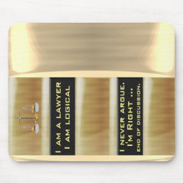 Ich bin ein Rechtsanwalt Mousepad