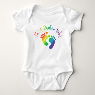 Ich bin ein Regenbogen-Baby-Bodysuit Baby Strampler