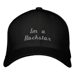 Ich bin ein Rockstar Bestickte Kappe