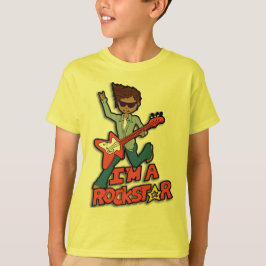 Ich bin ein Rockstar-Gitarre-Dunkelhaar-Junge Hoodie