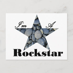 Ich bin ein Rockstar Postkarte