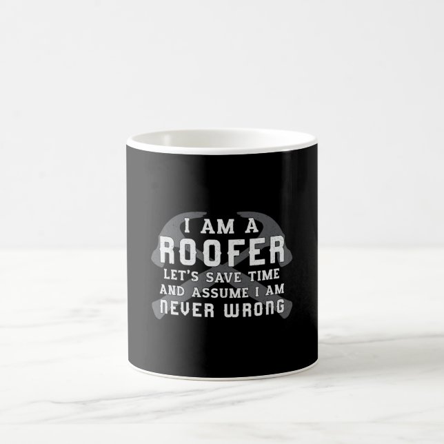 Ich bin ein Roofer Roof Roofers Vater Männer Bau Kaffeetasse (Mittel)