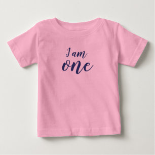 Ich bin ein rosa Mädchen Tutu Geburtstag Baby T-shirt