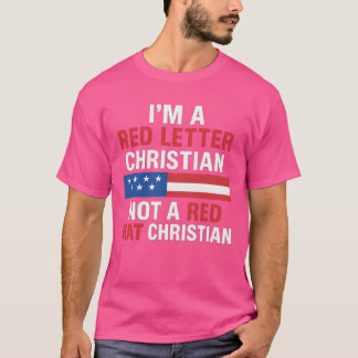 ICH BIN EIN ROTER BUCHSTABE CHRIST UND KEIN ROTER T-Shirt