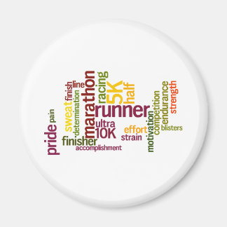 Ich bin ein Runner Words Magnet