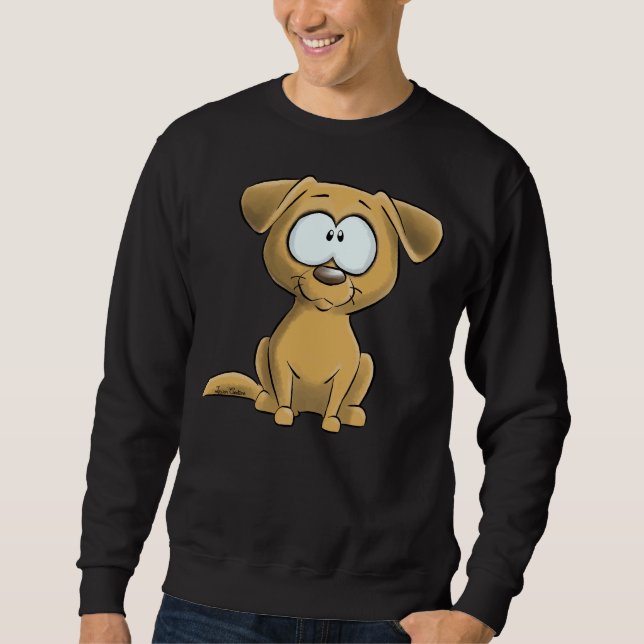 Ich bin ein Sand Labrador Sweatshirt (Vorderseite)