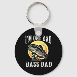 Ich bin ein schlechter B Dad Largemouth B Schlüsselanhänger