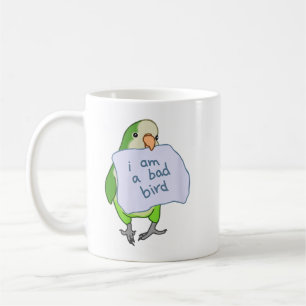 Ich bin ein schlechter Bird Funny Quaker Parrot Gr Kaffeetasse
