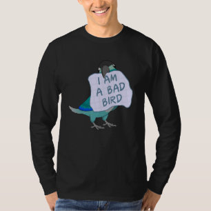 Ich bin ein schlechter Vogel I Türkisgrün Chek Con T-Shirt