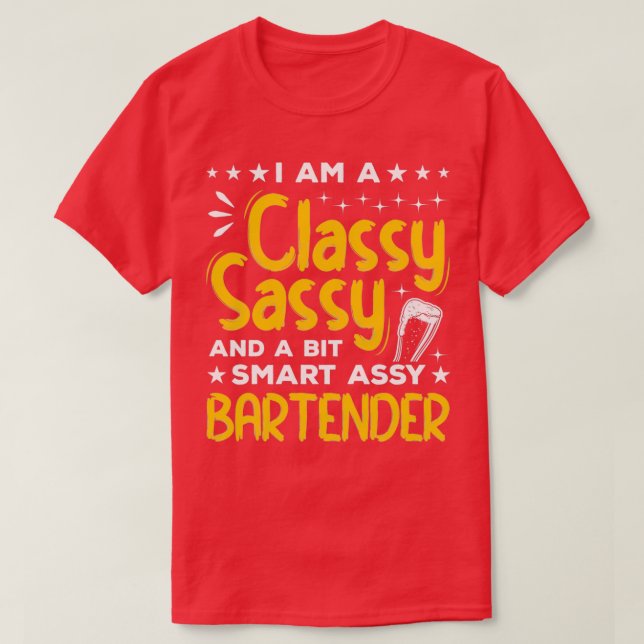 Ich bin ein schlichter und ein wenig clever-assy B T-Shirt (Design vorne)